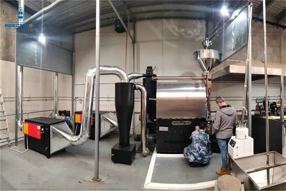 Boutique de café torréfacteur filtre à fumée Matériau en acier inoxydable résistant à la rouille