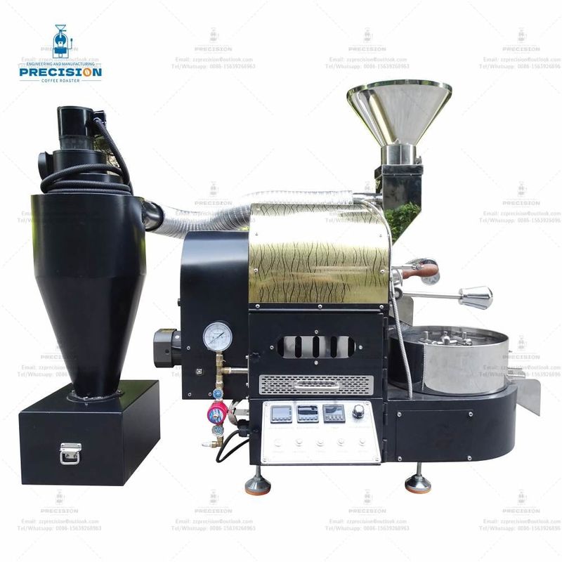 Machine à rôtir du café en fonte 10 kg 12 kg 15 kg gros tambour en acier inoxydable machine à rôtir du café industrielle commerciale