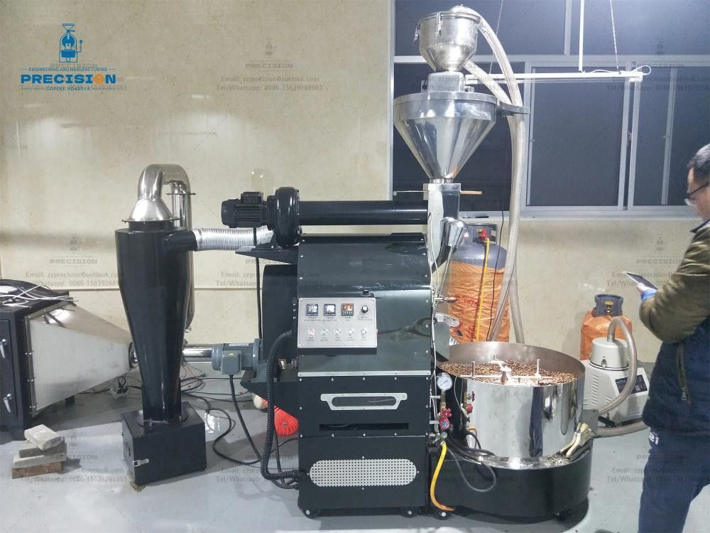 Colombie industrielle Grains de café torréfacteur Grains de café machine de boulangerie biologique Machine de production de grains de café torréfiés