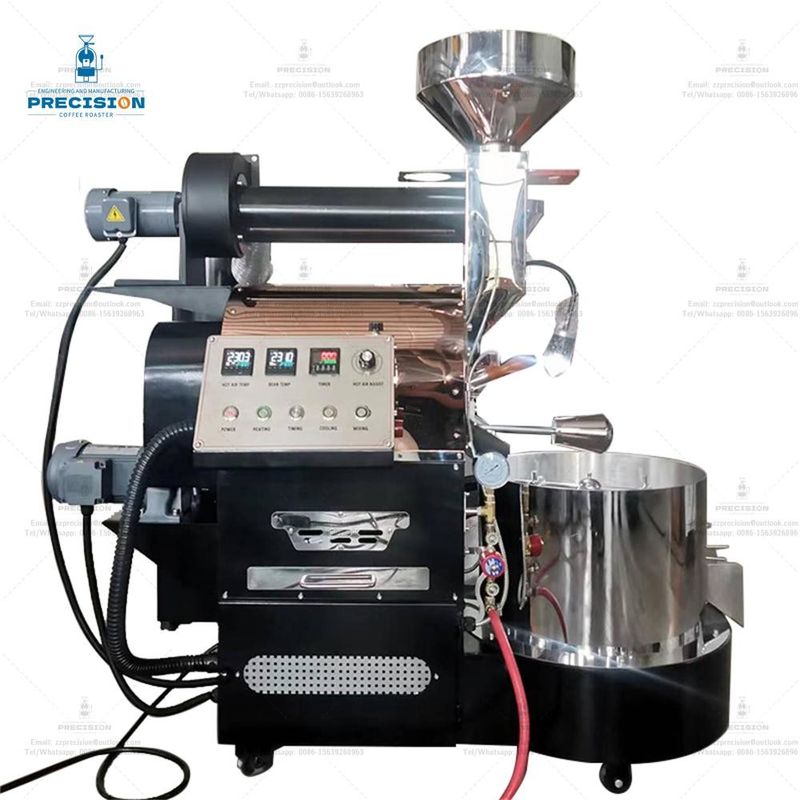 Machine à rôtir du café en fonte 10 kg 12 kg 15 kg gros tambour en acier inoxydable machine à rôtir du café industrielle commerciale