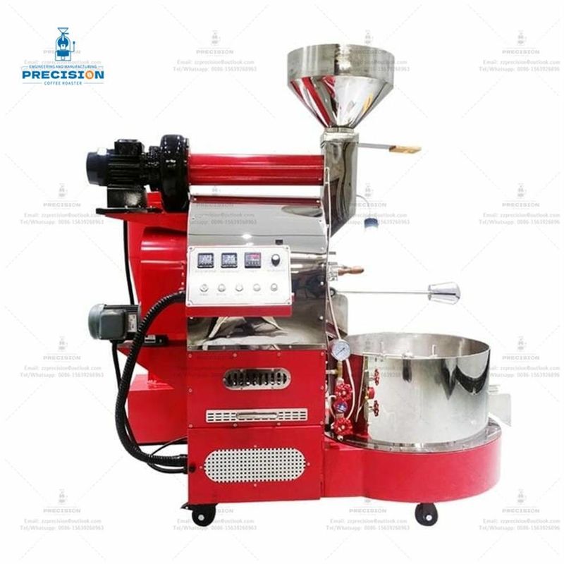 Torréfacteur de café 200w 3kg avec double couche résistante à la chaleur 316 tambour en acier inoxydable de qualité alimentaire