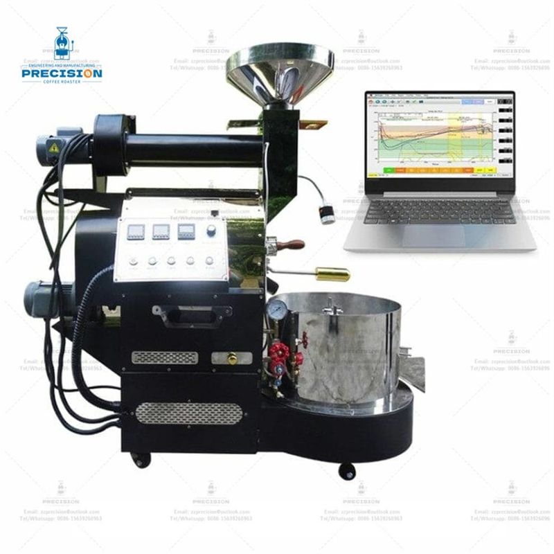 Rôtisseurs de café haut de gamme / Rôtisseurs de café haut de gamme électrique GPL NG gaz propane Rôtisseur de café commercial automatique