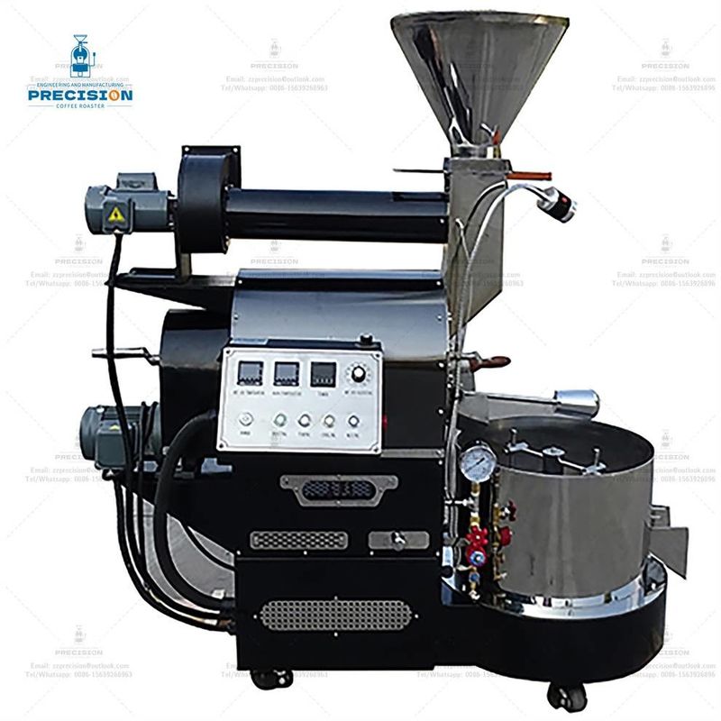 Torréfacteur de café 200w 3kg avec double couche résistante à la chaleur 316 tambour en acier inoxydable de qualité alimentaire