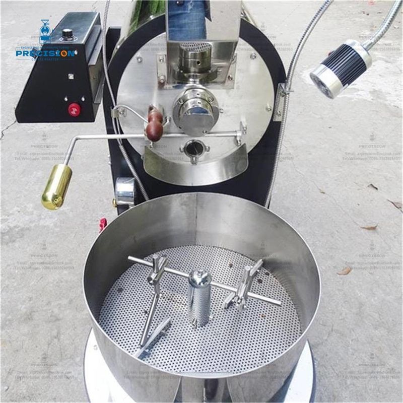 Machine de torréfaction de café en acier inoxydable électrique et à gaz Couleur personnalisée du corps