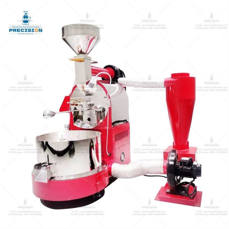 Machine de torréfaction de café à gaz électrique en acier inoxydable commercial de type 5 kg 10 kg Torréfacteur de café