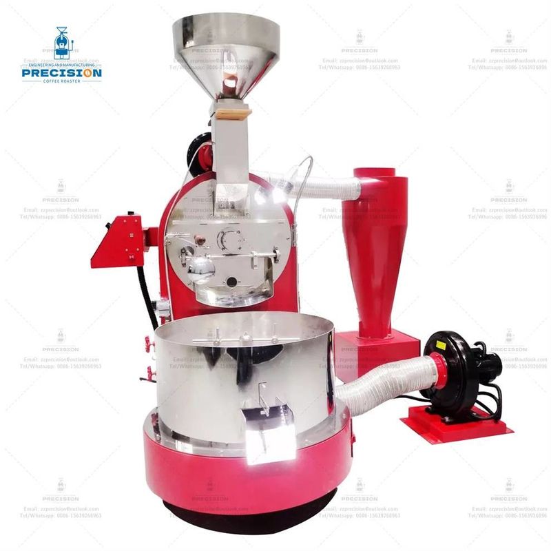 Machine de torréfaction de café à gaz électrique en acier inoxydable commercial de type 5 kg 10 kg Torréfacteur de café
