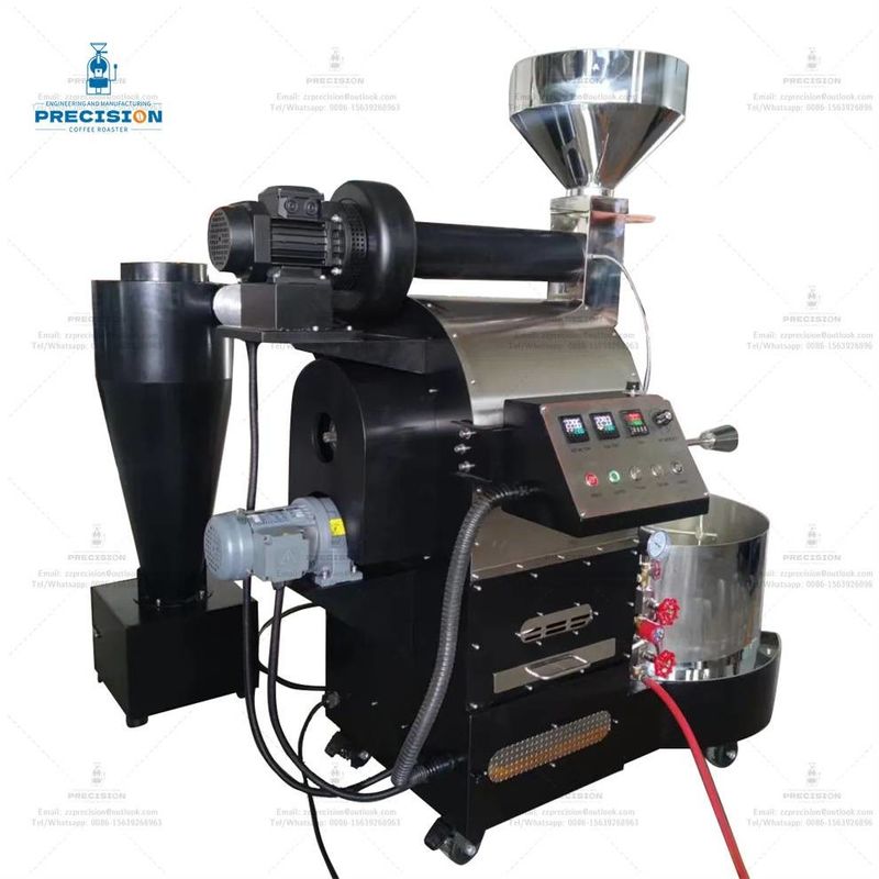Machine de torréfaction de café en acier inoxydable à gaz électrique de type 5 kg 10 kg Torréfacteur de café