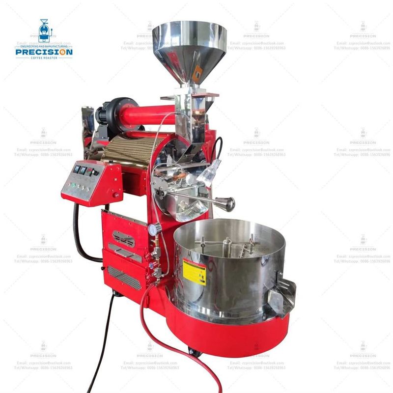 Machine de torréfaction de café en acier inoxydable à gaz électrique de type 5 kg 10 kg Torréfacteur de café