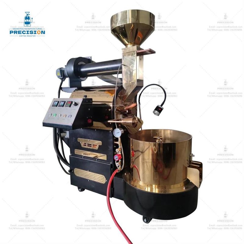 Machine de torréfaction de café de type gaz électrique en acier inoxydable 5kg 10kg 15kg Torréfacteur de café
