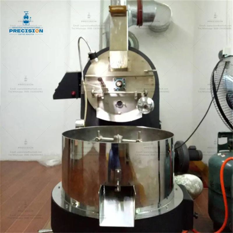 Machine de torréfaction de café de type gaz électrique en acier inoxydable 5kg 10kg 15kg Torréfacteur de café