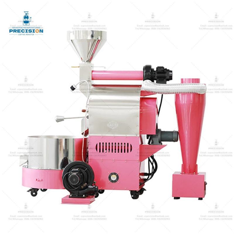 Boisson à double couche en acier inoxydable échantillon électrique Noix de café 2kg 3kg 6kg Machine à grains de gaz torréfacteur de café