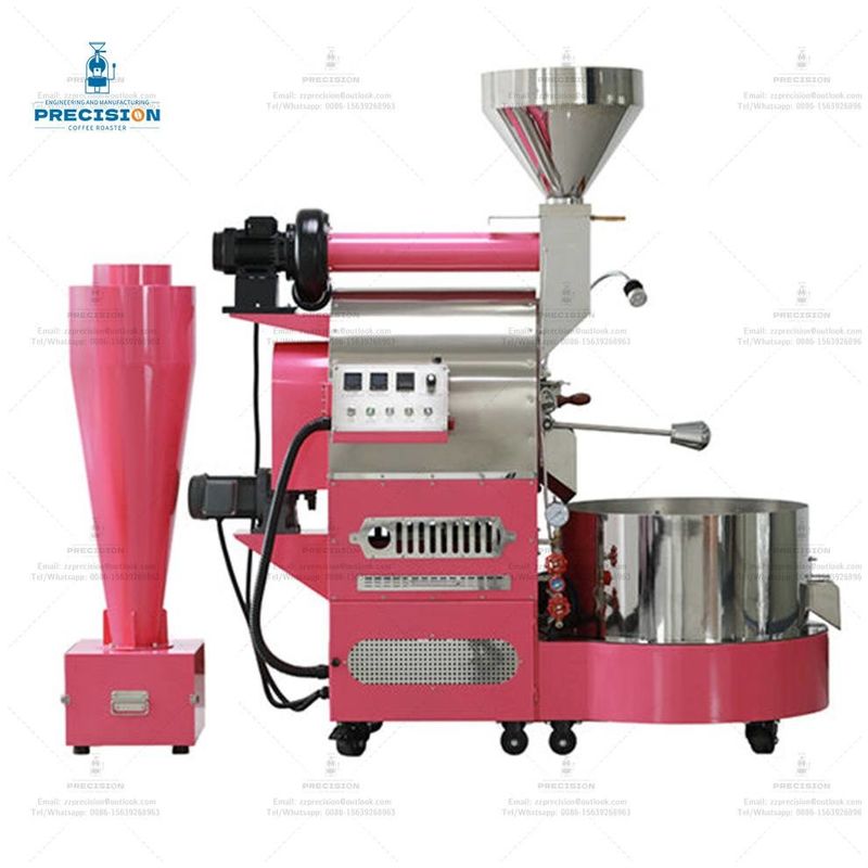 Commercial Petite maison échantillon électrique Noix de café 6Kg 5Kg 3Kg 2Kg Machine à grains de gaz torréfacteur de café en stock