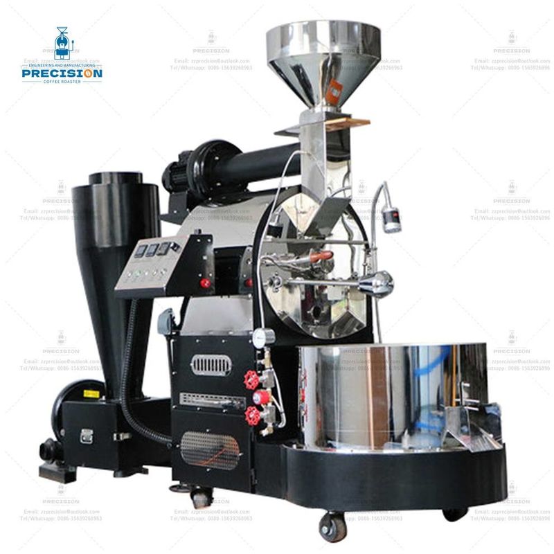 Maison commerciale 2kg 3kg 6kg machine électrique torréfacteur de café pour torréfaction machine à café à gaz