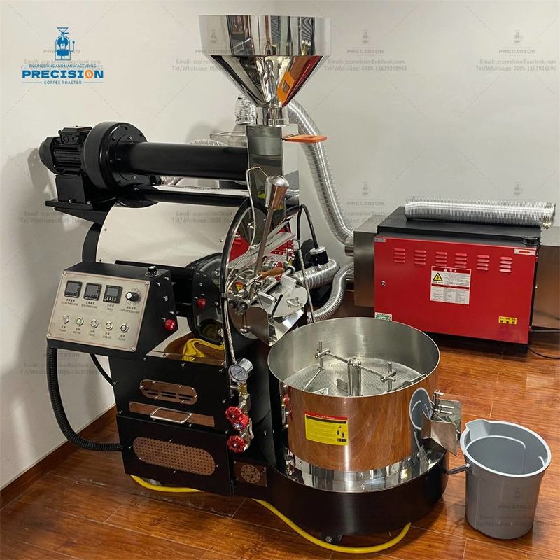 Automatique industriel commercial 20 kg 30 kg 60 kg Multi brûleur infrarouge gaz électrique Café Noix machine à rôtir les grains de café